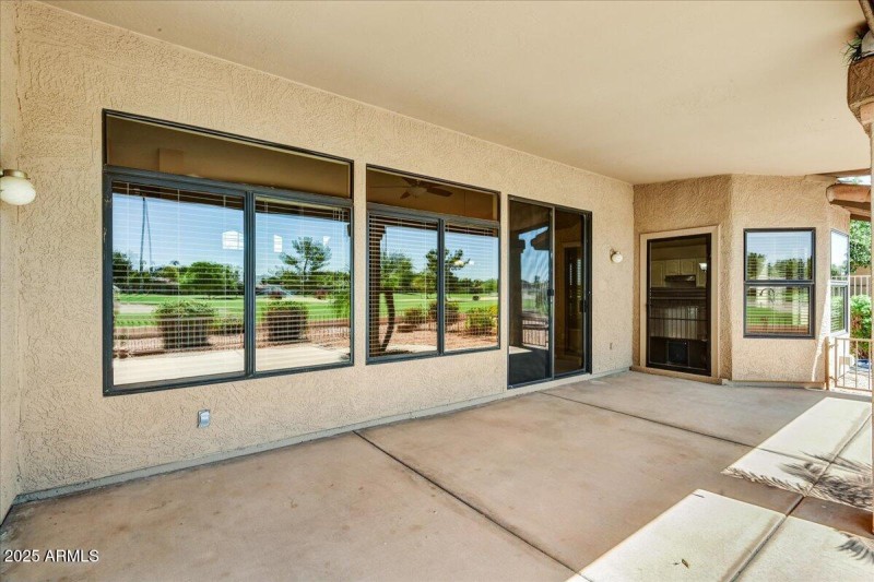 Covered patio