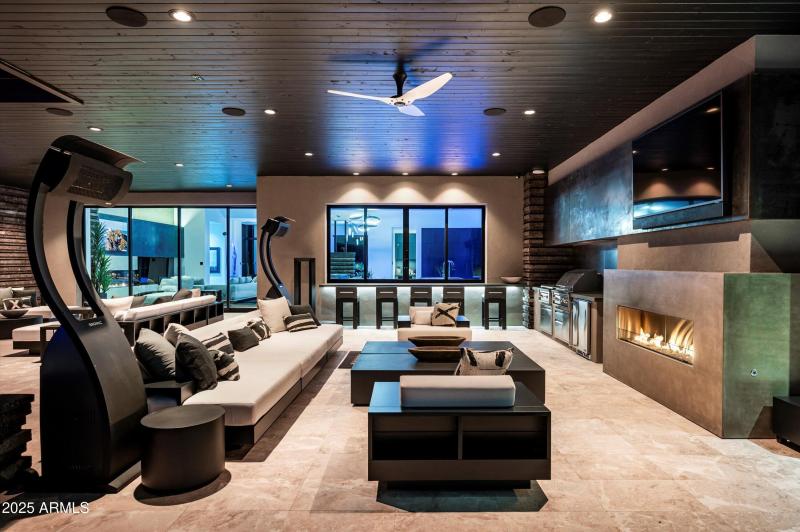 Fireplace | Covered Patio