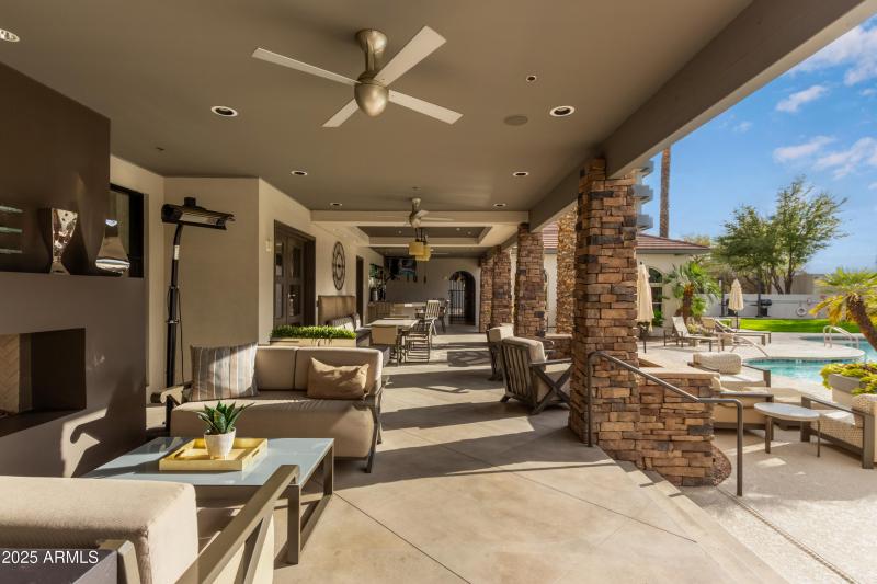 Landmark clubhouse entertaining spaces