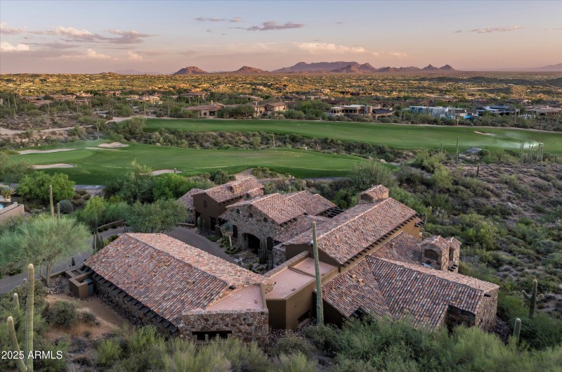 Golf course from above
