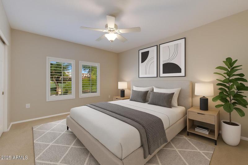 Primary Bedroom *Virtually Staged*