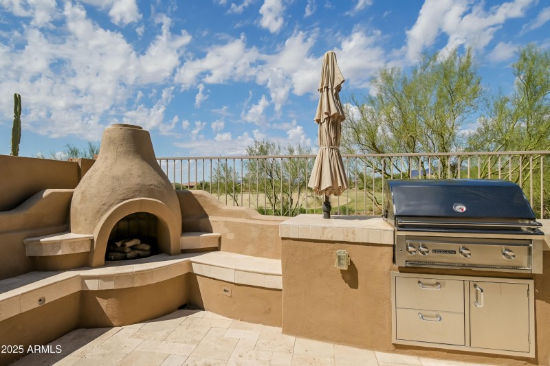 Built in BBQ and Cozy Fireplace