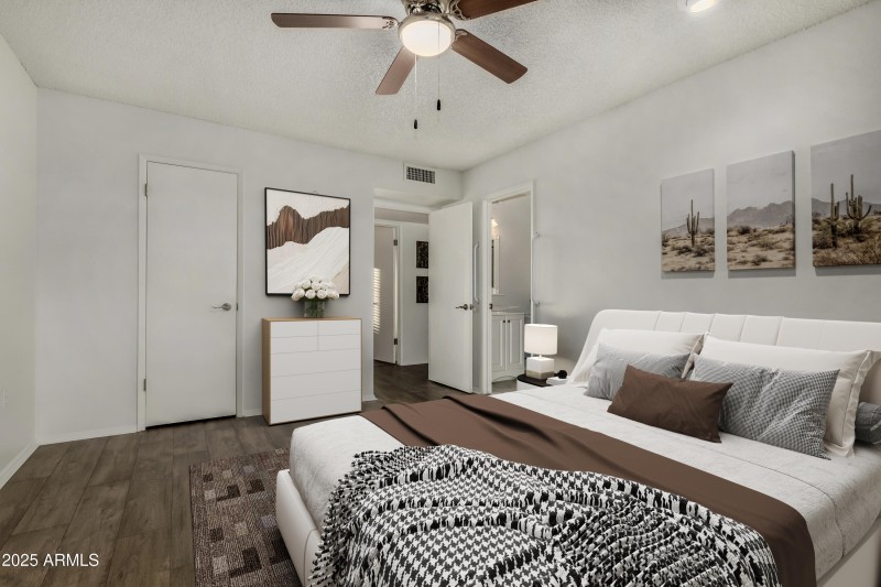 Virtually Staged - Primary Bed