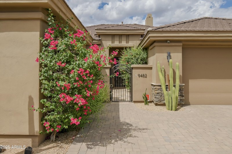 Inviting Courtyard Entry