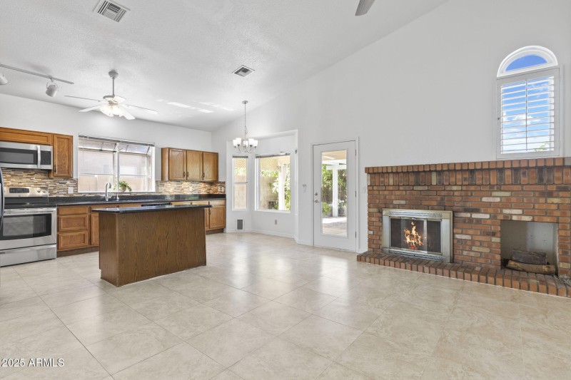 Kitchen and Family Room