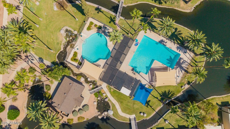 Community Pool Aerial View
