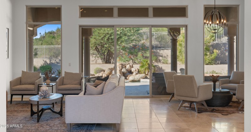 Great Room with Mountain Views