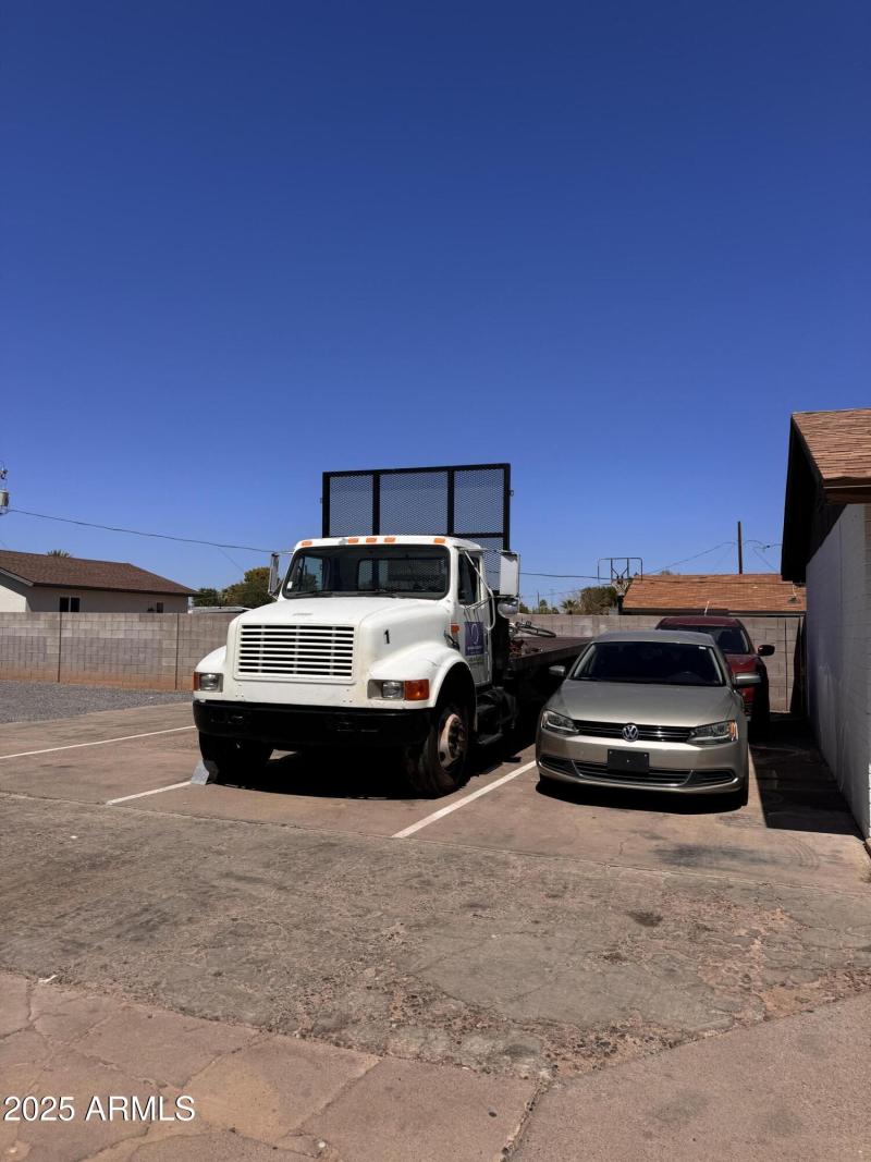 Back parking area