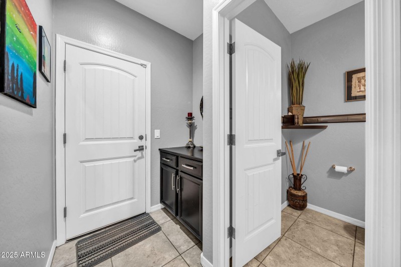 Back door to garage