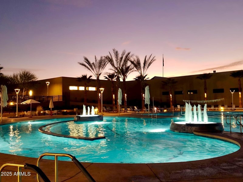 RH Johnson Rec Center- pool night