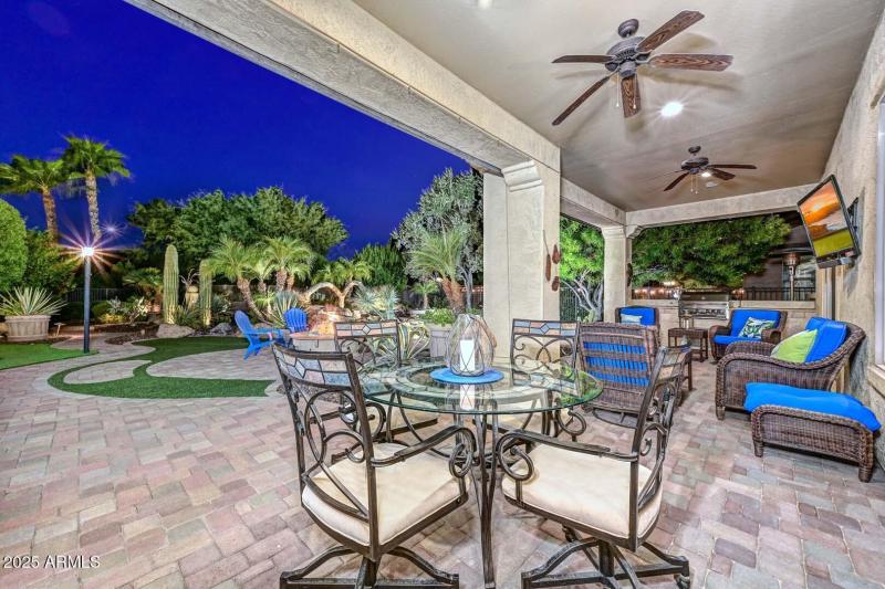 Night-Covered Patio-Backyard