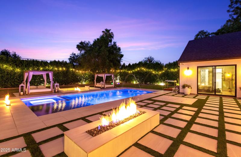 Enchanting fire features all around