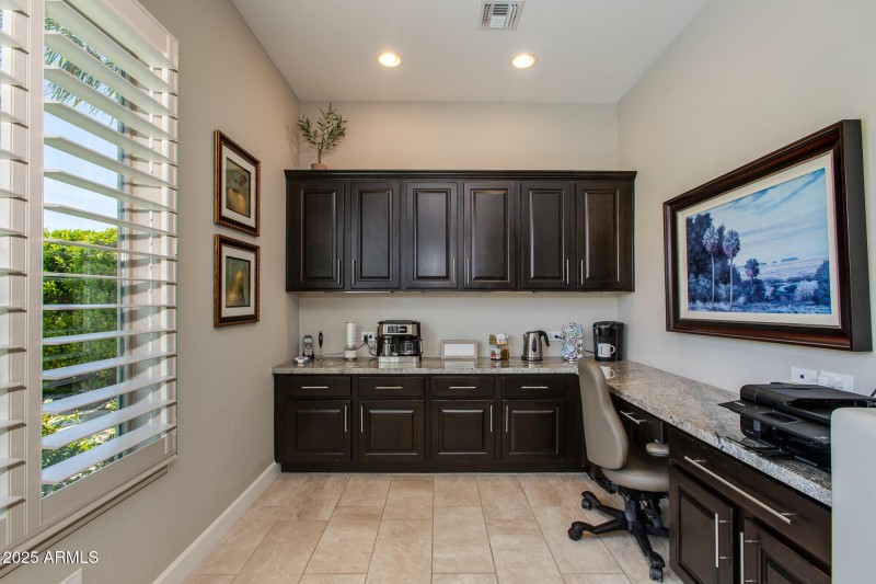 Workstation off of Kitchen
