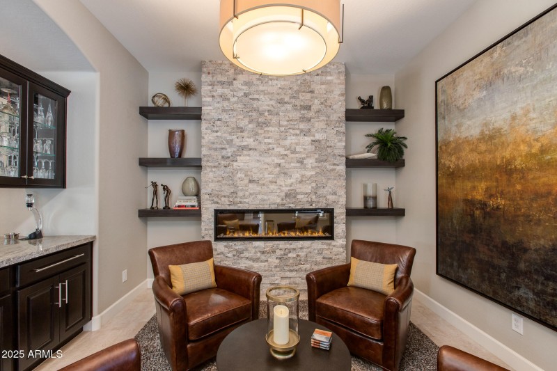 Custom Stone Fireplace