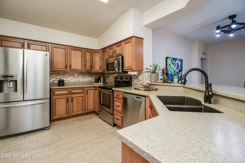 Plenty of Corian Counter Space