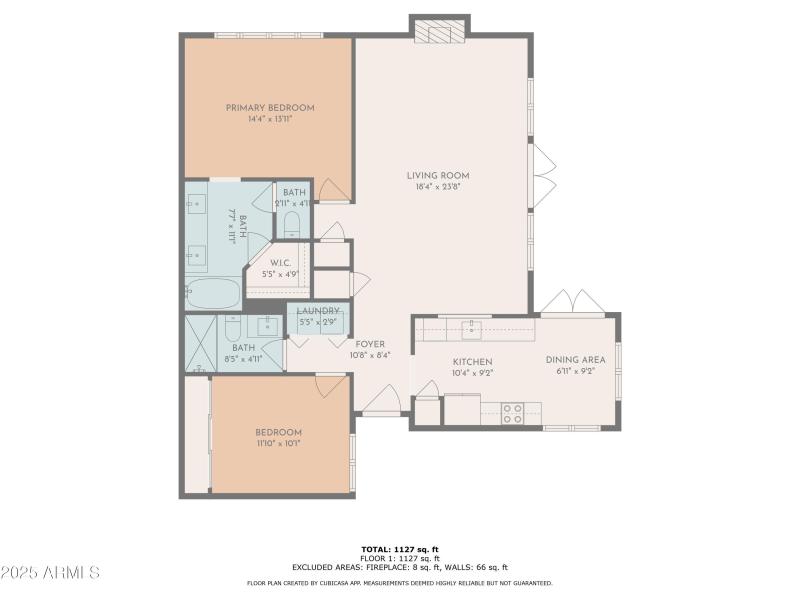 2D Floor Plan for 4214 East Agave Road