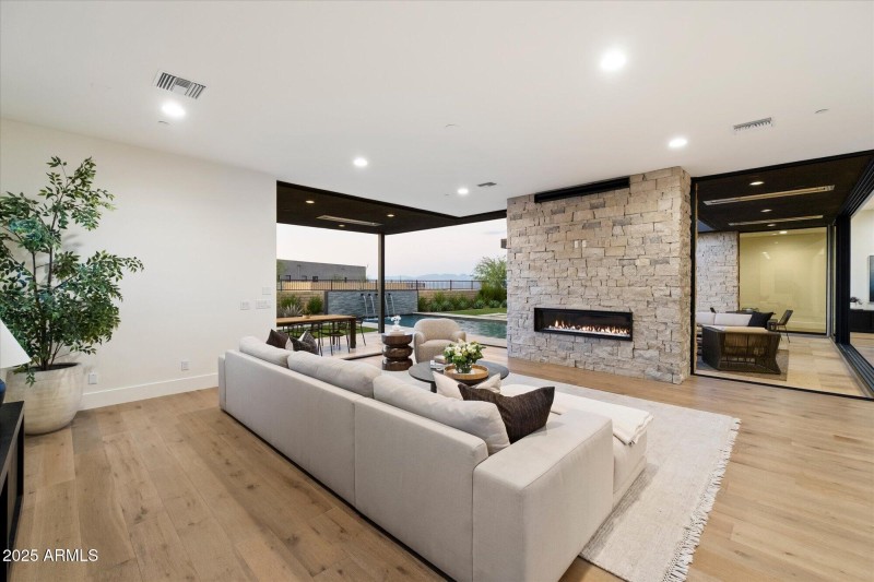 Stone Fireplace