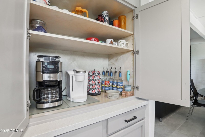 Hidden coffee bar
