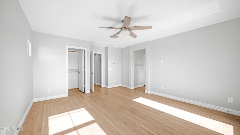 Master Bedroom with 2 Walk-In Closets