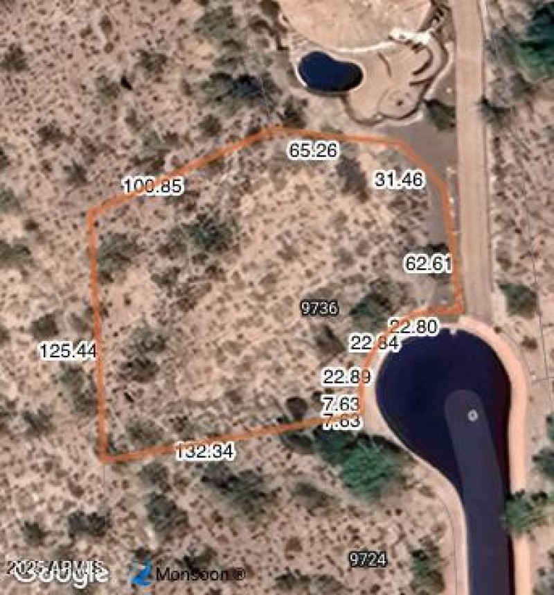 9736 N Foothill Trl county aerial map