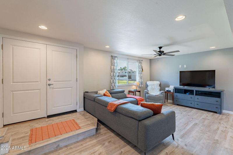 Upgraded paneled doors & door hardware