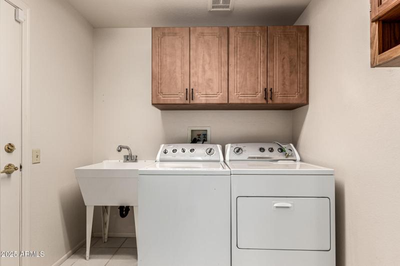 Interior laundry room
