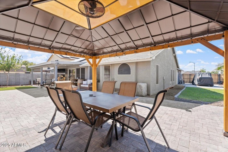 Pergola for entertaining