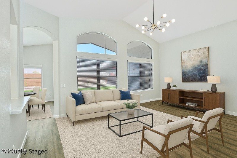 Great Room virtual staging