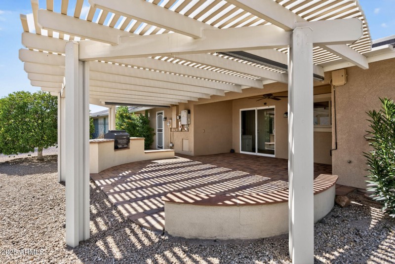 Xtd, Shaded, Paver Patio with BarBQ