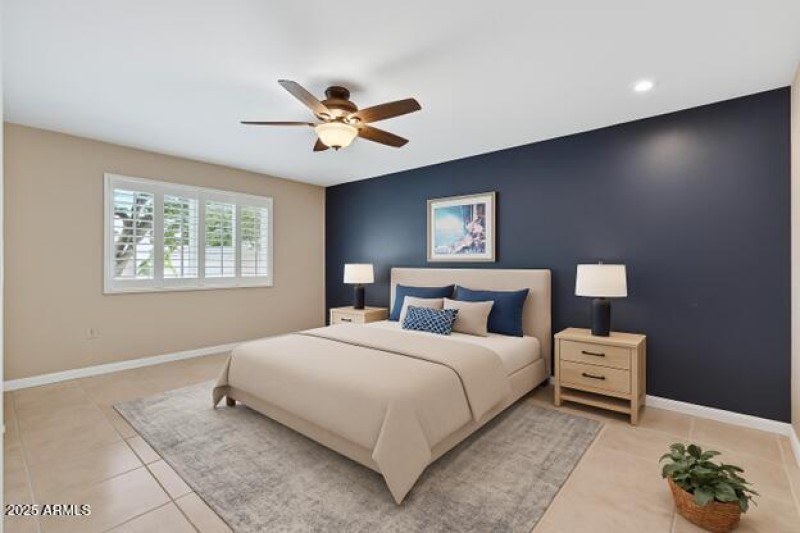 Guest Bedroom, Virtually Staged