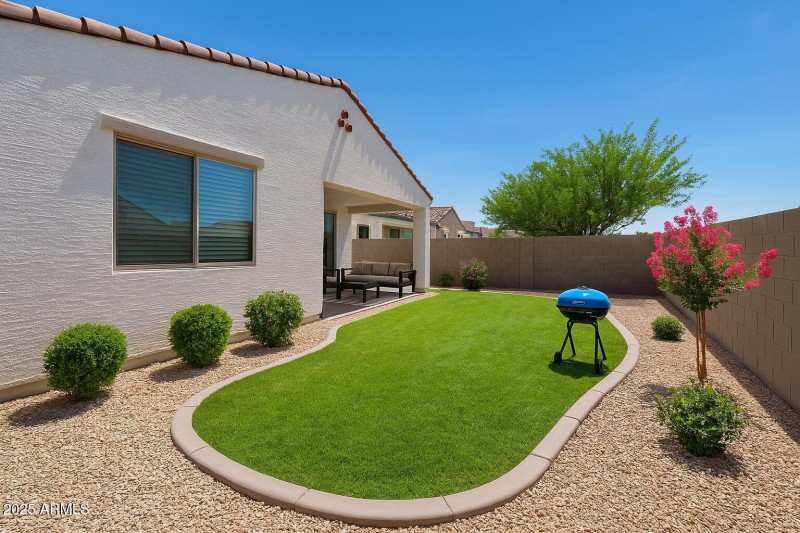 Virtual Staged Backyard