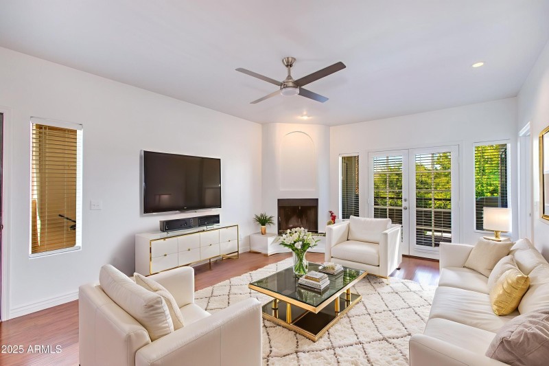 Virtually Staged Living Room