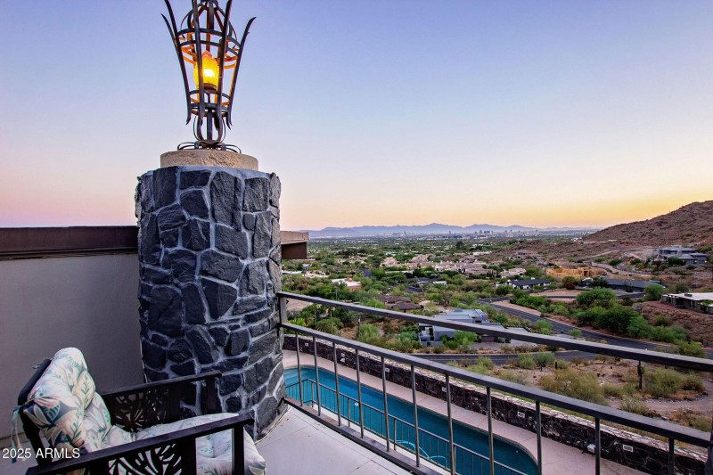 EVENING VIEWS FROM GUEST BEDROOM