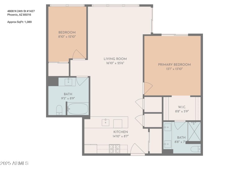 2D Floor Plan for 4808 North 24th Street