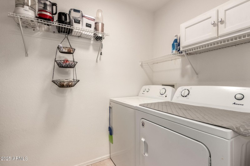 Large walk-in pantry and laundry room