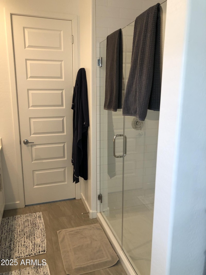 Master shower