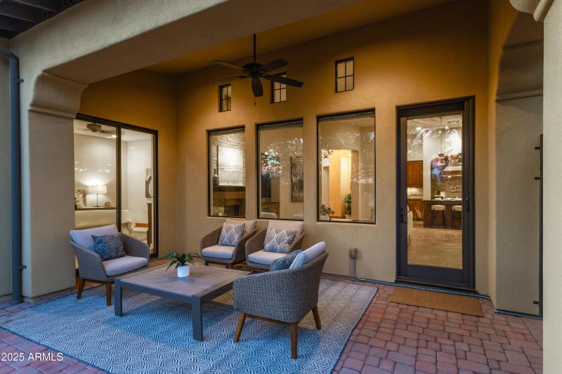 Covered Patio at Twilight