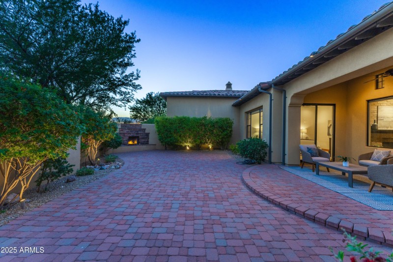 Back Patio at Twilight