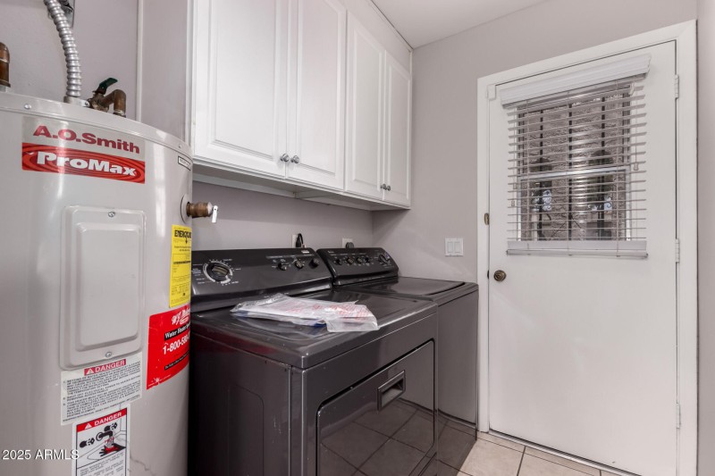 inside laundry room
