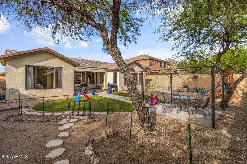 Large backyard