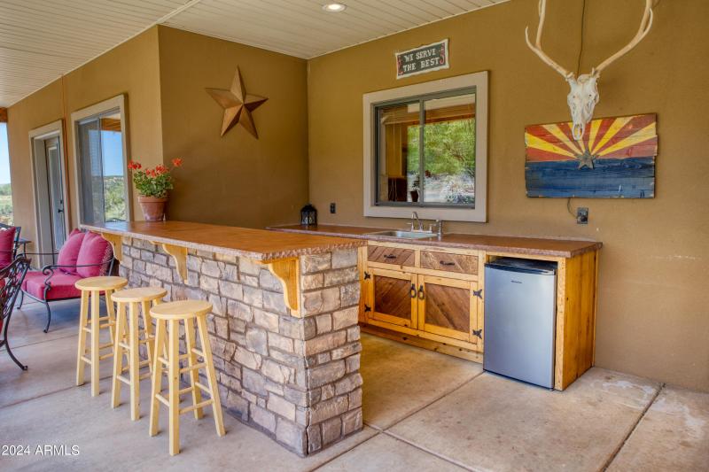 covered bar area