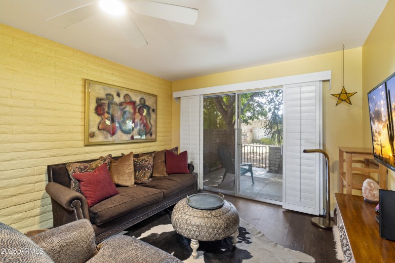 Living Room Patio View