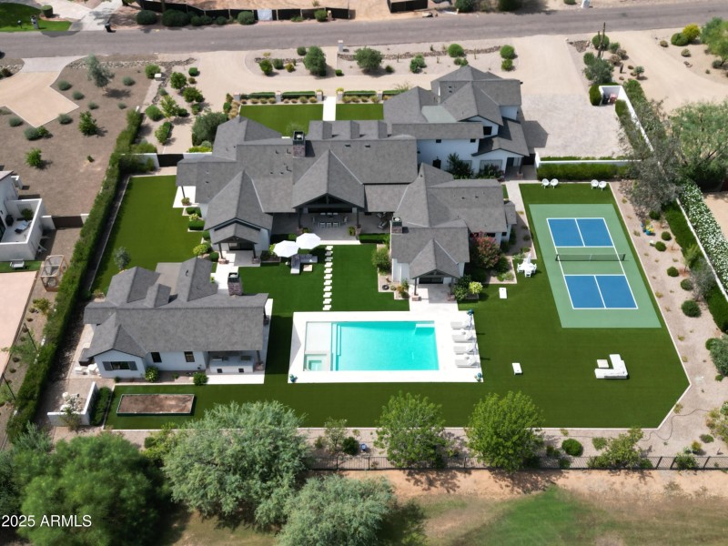Overhead View of Backyard