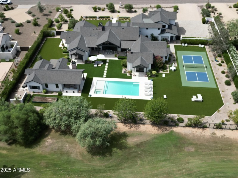 Property From the Rear Over Golf Course