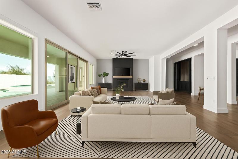 Virtual Staging Family Room