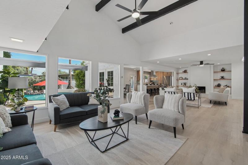 Vaulted ceilings and natural light
