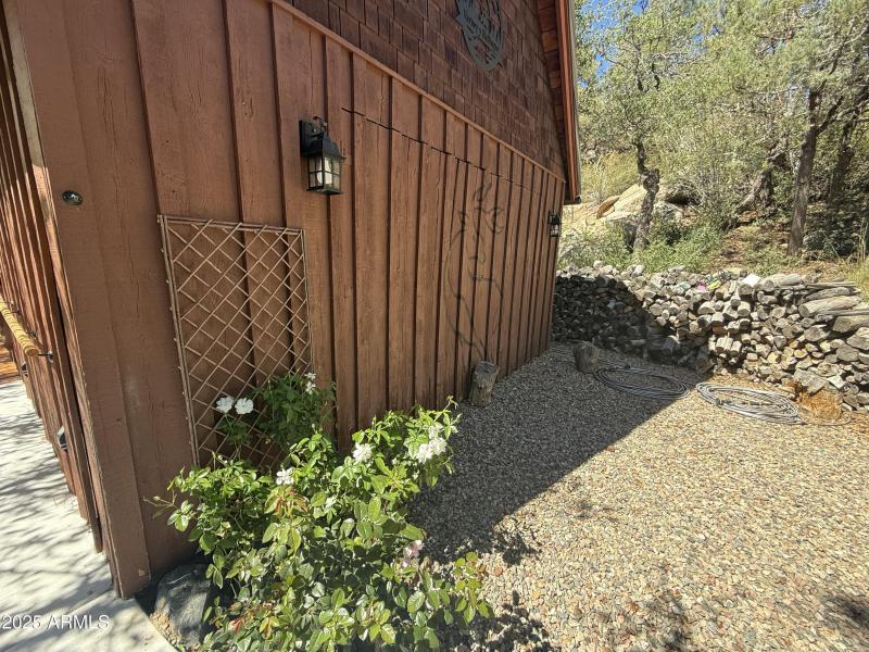 Front of garage