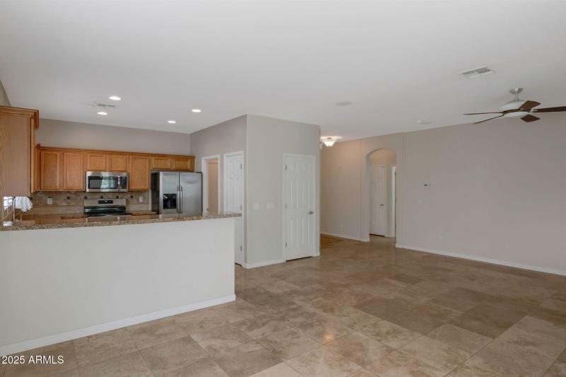 kitchen open to great room
