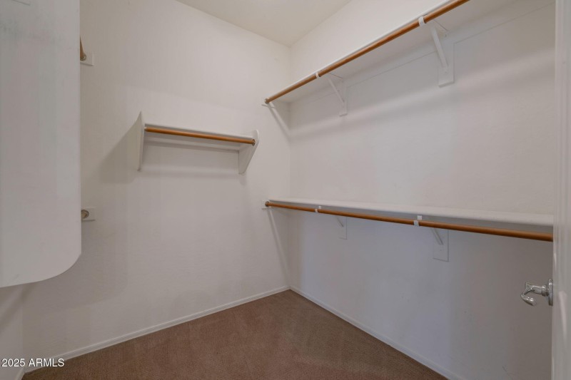 walk in master closet