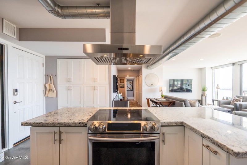 Open concept floor plan